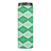 Shades of green diamond pattern thermosbeker (Achterkant)