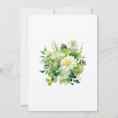 Shades of Green Floral Vrijgezellenfeest Kaart (Achterkant)