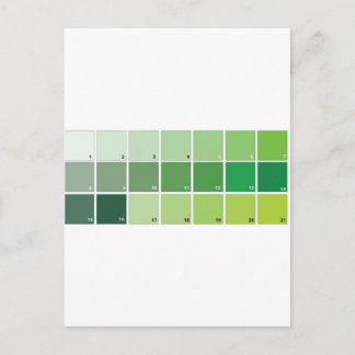 Shades of Green Grid Briefkaart