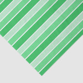 Shades of Green Horizontal Stripes Tissuepapier (Detail)