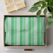 Shades of Green Horizontal Stripes Tissuepapier (Geschenk)
