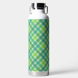 SHADES OF GREEN IRISH PLAID PATTERN WATERFLES