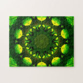 Shades of Green | Mandala Art Legpuzzel (Horizontaal)