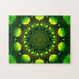Shades of Green | Mandala Art Legpuzzel