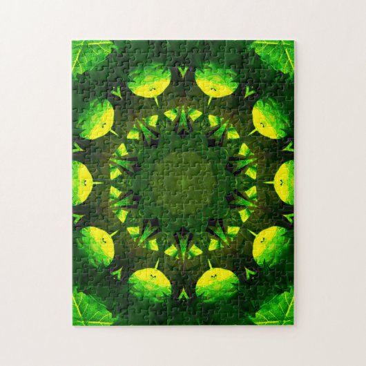 Shades of Green | Mandala Art Legpuzzel (Verticaal)