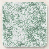 Shades of Green Micro Squares Onderzetter (Voorkant)