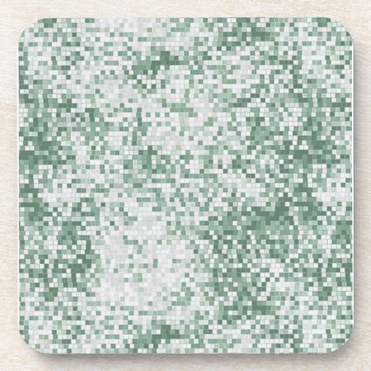 Shades of Green Micro Squares Onderzetter (Voorkant)