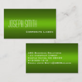Shades of Green Modern Standard Visitekaartjes (Voorkant / Achterkant)