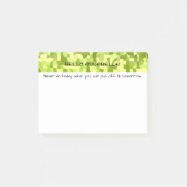 Shades of Green Mosaic Post-it® Notes