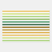 SHADES OF GREEN ORANGE BROWN GEOMETRIC PATTERNS INPAKPAPIER VEL (Voorkant 2)