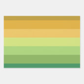 SHADES OF GREEN ORANGE BROWN GEOMETRIC PATTERNS INPAKPAPIER VEL (Voorkant 2)