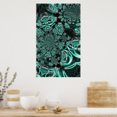 Shades of Green Poster (Keuken)