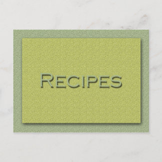 Shades of Green Recipe Card Briefkaart