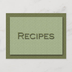Shades of Green Recipe Card Briefkaart