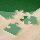 Shades of Green Rings Jigzaag Puzzle Legpuzzel (Zijkant)