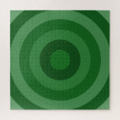 Shades of Green Rings Jigzaag Puzzle Legpuzzel (Horizontaal)