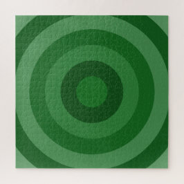 Shades of Green Rings Jigzaag Puzzle Legpuzzel