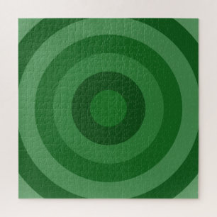 Shades of Green Rings Jigzaag Puzzle Legpuzzel