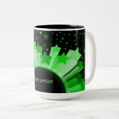 Shades of Green Starburst Mok (Voorkant rechts)