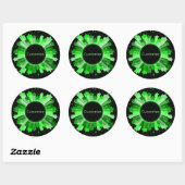 Shades of Green Starburst Stickers (Vel)