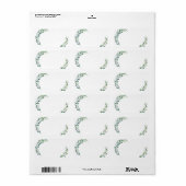 Shades of Green - Wedding Address Label (Full Sheet)