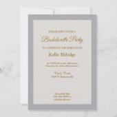 Shades of Grey Bachelorette Party Invitation Kaart (Voorkant)
