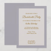 Shades of Grey Bachelorette Party Invitation Kaart (Voorkant / Achterkant)