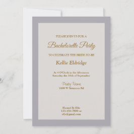 Shades of Grey Bachelorette Party Invitation Kaart