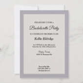 Shades of Grey Bachelorette Party Invitation Kaart (Voorkant)