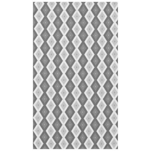 Shades of grey diamond pattern tafelkleed (Voorkant)