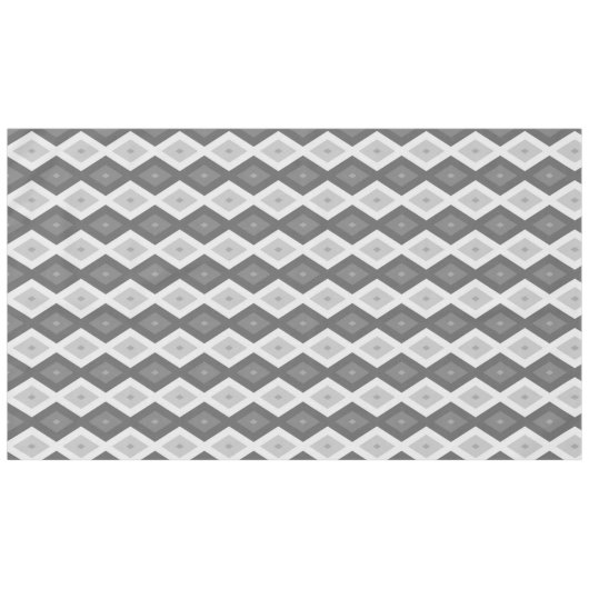 Shades of grey diamond pattern tafelkleed (Voorkant (Horizontaal))