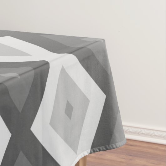 Shades of grey diamond pattern tafelkleed (Voorbeeld)