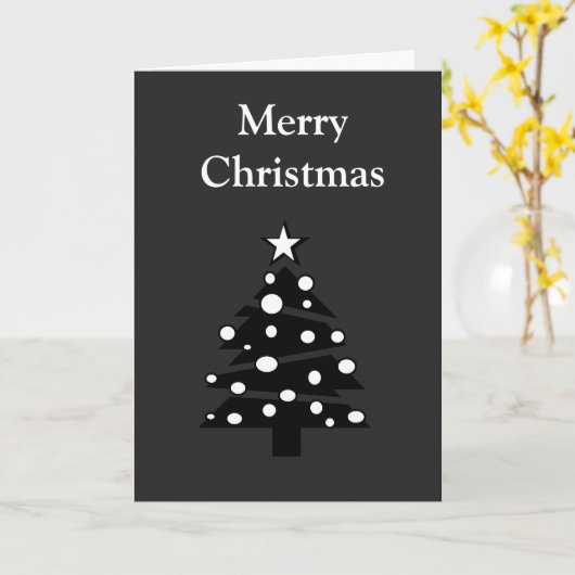 Shades of Grey Funny-kerstkaart Kaart (Gele Bloem)