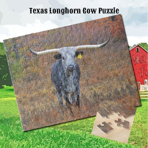 Shades of Grey Longhorn Koe Puzzel