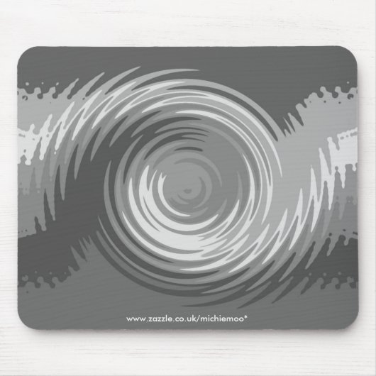 Shades of Grey Ripple Mousemat Muismat (Voorkant)