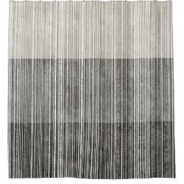 Shades of Grey Striped Pattern Douchegordijn