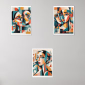 Shades of Her Muurkunst Sets (Voorkant)