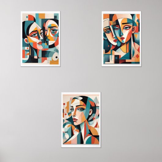 Shades of Her Muurkunst Sets (Voorkant)