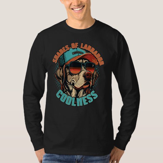 Shades of Labrador Coolness for dog  dog owner T-shirt (Voorkant)