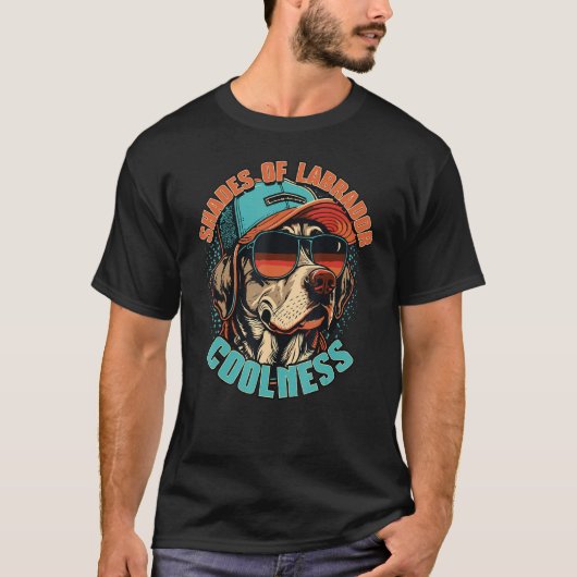 Shades of Labrador Coolness for dog  dog owner T-shirt (Voorkant)