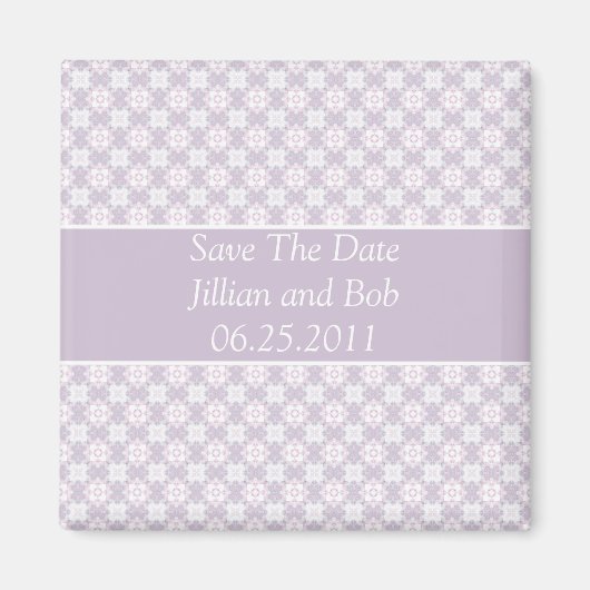 Shades of Lavendel Save The Date Magnet (Voorkant)