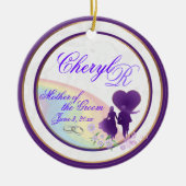 Shades of Lavender Moeder the Groom Keepomwille Keramisch Ornament (Voorkant)