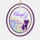Shades of Lavender Moeder the Groom Keepomwille Keramisch Ornament (Links)