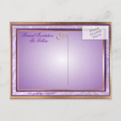 Shades of Lavender Paarse Gold Wedding Save Date Aankondigingskaart (Achterkant)