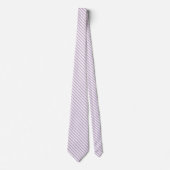 Shades of Lavender Purple Stripes Stropdas (Voorkant)