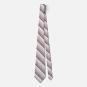 Shades of Light Roze Green Stripes Stropdas (Voorkant)