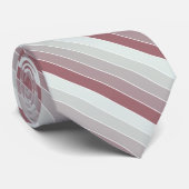 Shades of Light Roze Green Stripes Stropdas (Opgerold)