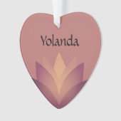 Shades of Mauve Lotus Flower Ornament (voorkant)