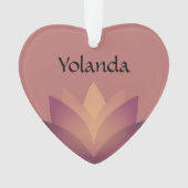 Shades of Mauve Lotus Flower Ornament (voorkant)