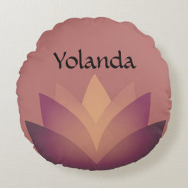 Shades of Mauve Lotus Flower Rond Kussen